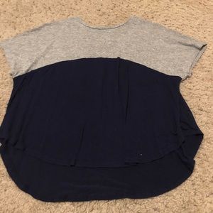 Grey and Blue Shirt